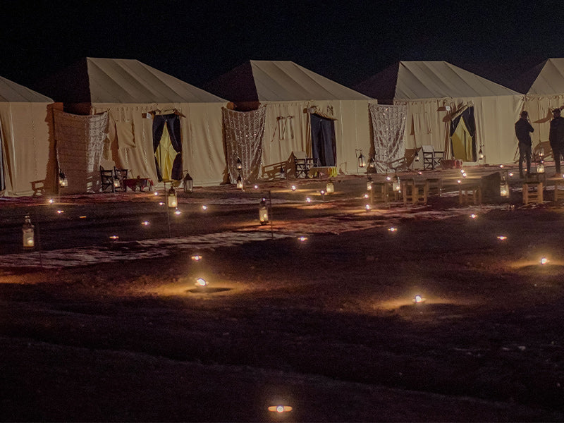 Cena y paseo en camello por el desierto de Agafay
